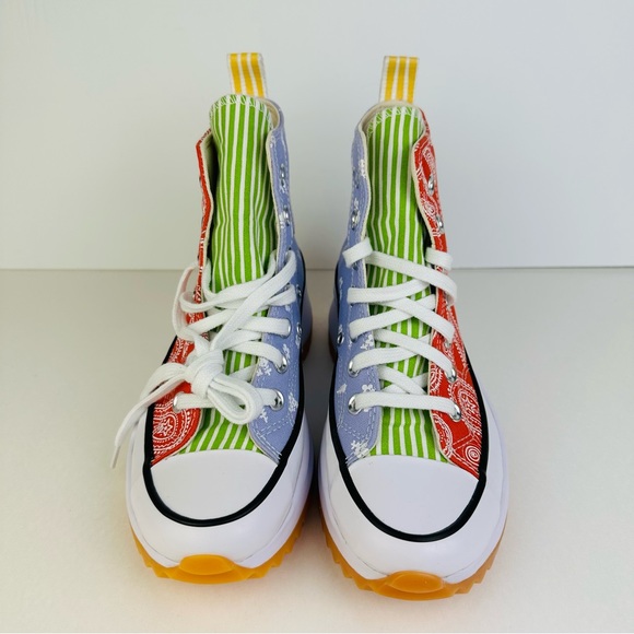 Converse Run Star Hike Platform Hi Floral & Paisley Shoes A03296C Women’s Sz 5.5 - Picture 7 of 10